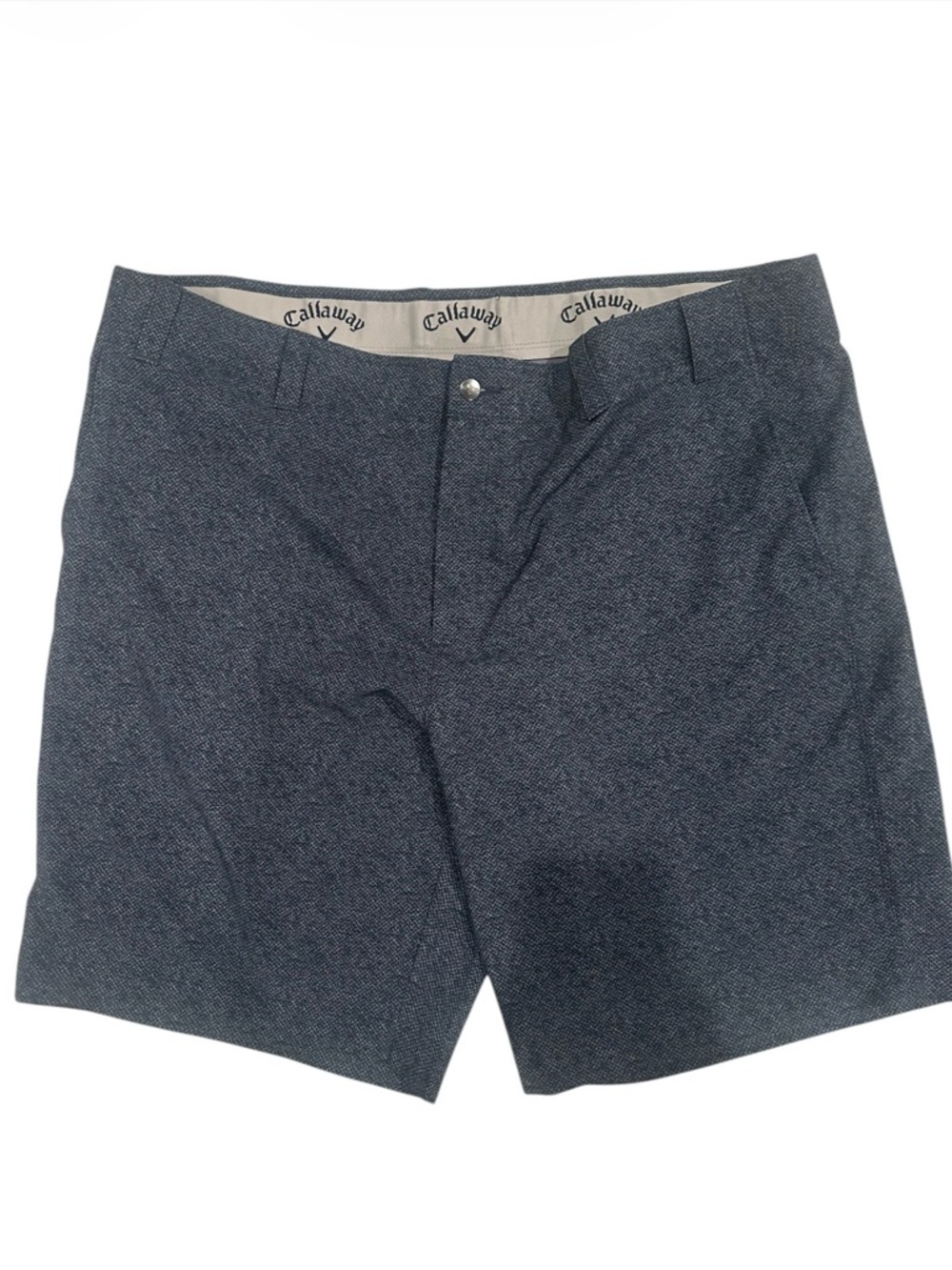 Callaway Men's Navy Heather Flat-Front Golf Shorts